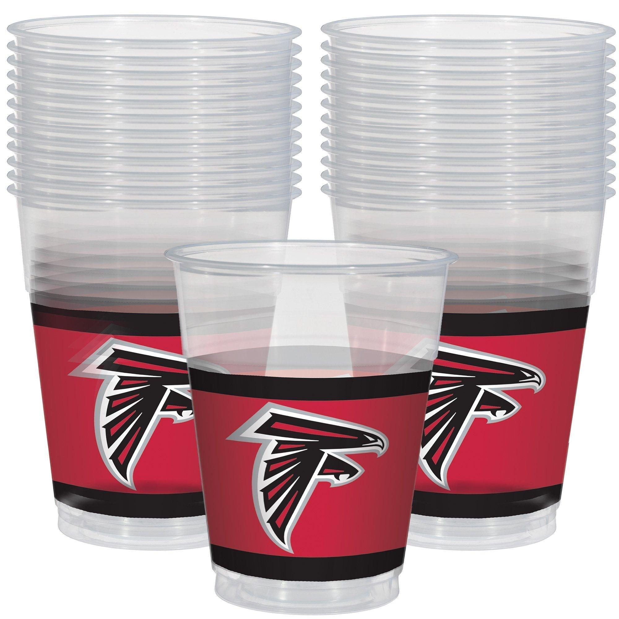 Atlanta Falcons Party Supplies Pack for 18 Guests - Kit Includes Plates, Napkins, Table Cover, Cups, Cutlery, Serving Bowl, Banner Decoration & Centerpiece